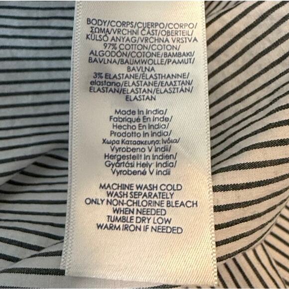 Chaps Bell Sleeve Striped Dress XXL - Picture 8 of 8